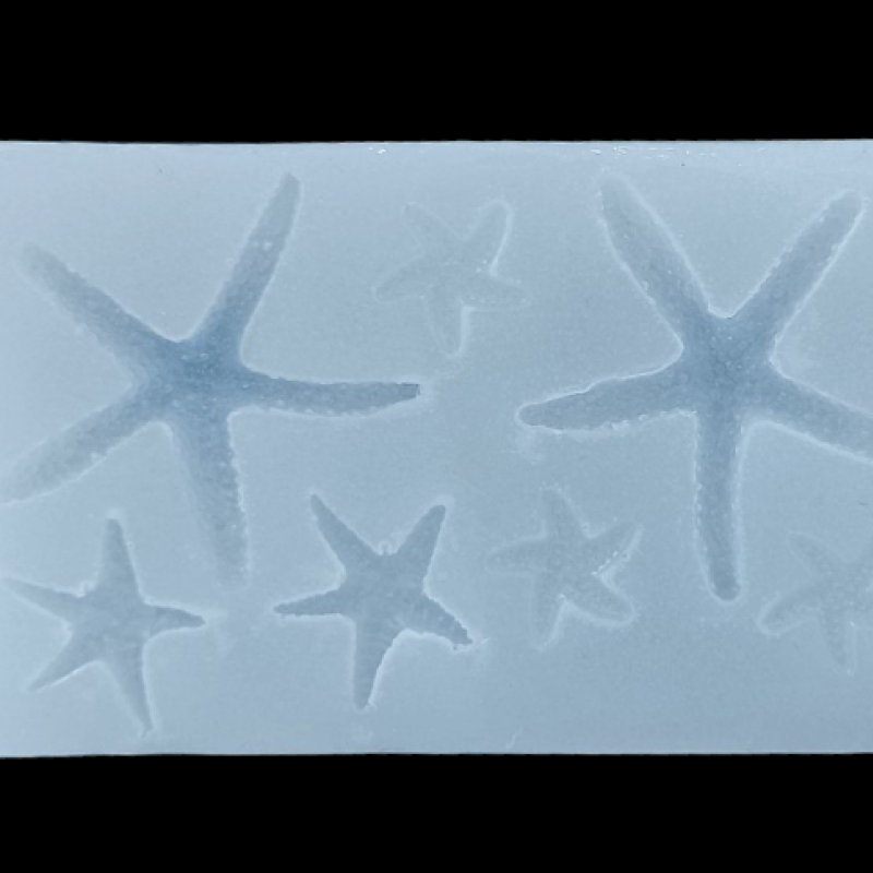 Epoksi Silikon Qəlib Dəniz Ulduzu Qəlibi 1.5 Sm, 2 Sm, 5 Sm Ölçülərində