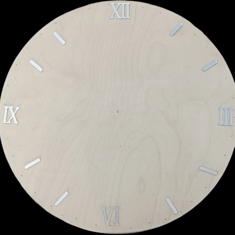 Divar Saatı Rəqəmləri RUM 5 Sm Gümüşü Rəng 