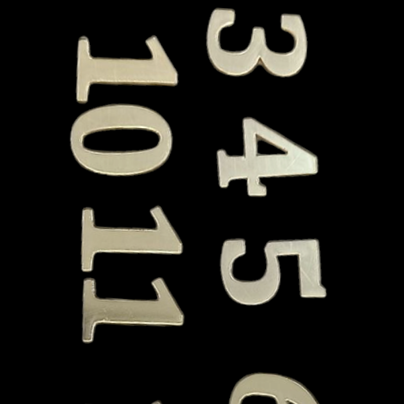 Divar Saatı Rəqəmləri 3 Sm Qızılı Rəng 