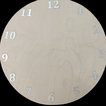 Divar Saatı Rəqəmləri 3 Sm Gümüşü Rəng 