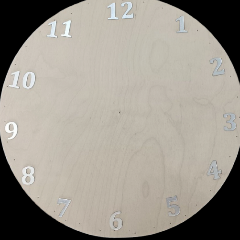 Divar Saatı Rəqəmləri 3 Sm Gümüşü Rəng 