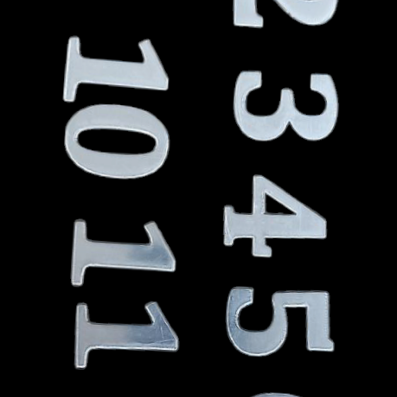 Divar Saatı Rəqəmləri 3 Sm Gümüşü Rəng 