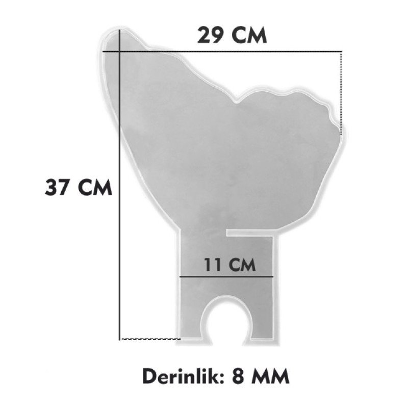 Epoksi Silikon Qəlib Qurani Kərim Üçün Kəpənək Model Rəhil Qəlibi 2 Ədədli