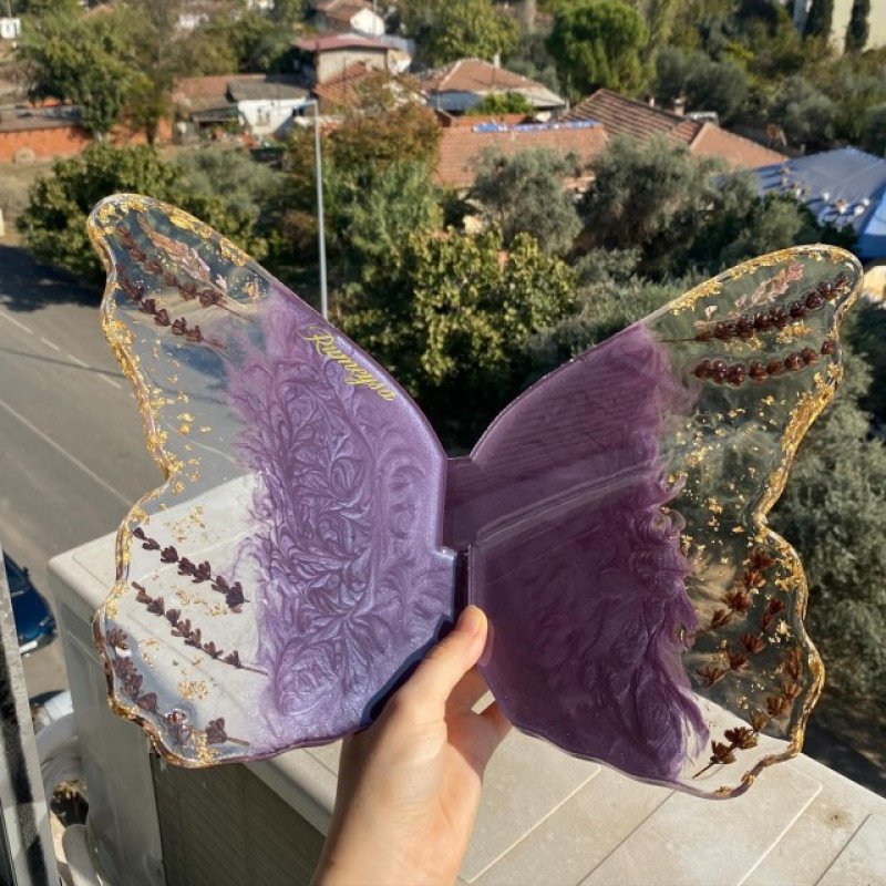 Epoksi Silikon Qəlib Qurani Kərim Üçün Kəpənək Model Rəhil Qəlibi 2 Ədədli