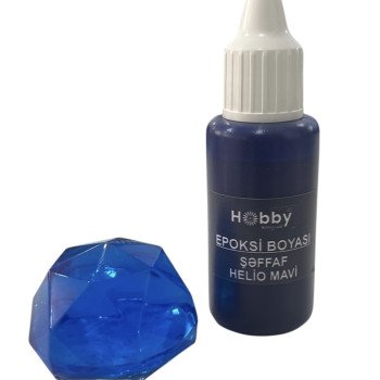Epoksi Boyası Maye HELİO Mavi (Şəffaf) - 20 ml