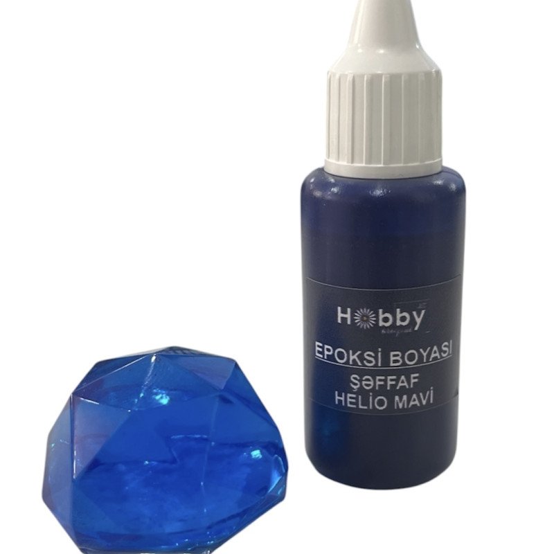 Epoksi Boyası Maye HELİO Mavi (Şəffaf) - 20 ml