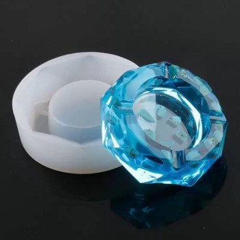 Epoksi Silikon Külqabı Qəlibi Kristal Kiçik 10x3 sm