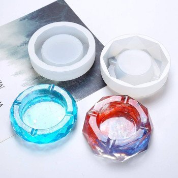 Epoksi Silikon Külqabı Qəlibi Kristal Kiçik 9x3 sm