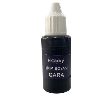 Mum (Şam) Boyası maye - QARA 20 ml
