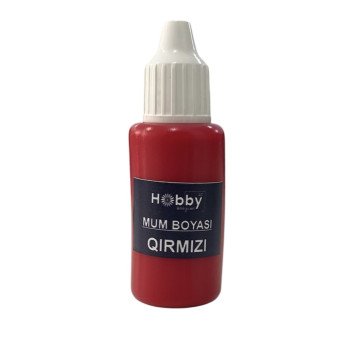 Mum (Şam) Boyası maye - QIRMIZI 20 ml