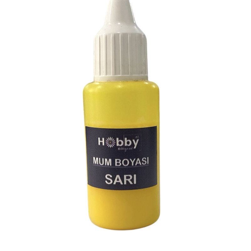 Mum (Şam) Boyası maye - SARI 20 ml