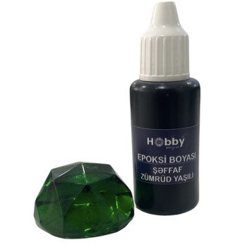 Epoksi Boyası Maye Zümrüd Yaşılı Şəffaf- 20 ml