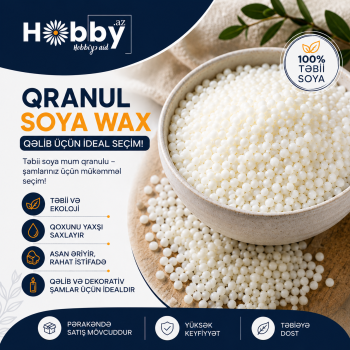 SOYA WAX Qranulu Qəlib Üçün 1 Kq