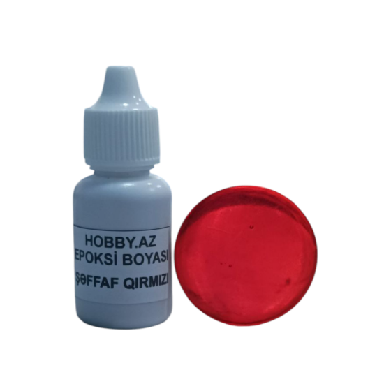 Epoksi Boyası Maye Qırmızı (Şəffaf) - 20 ml (qram)