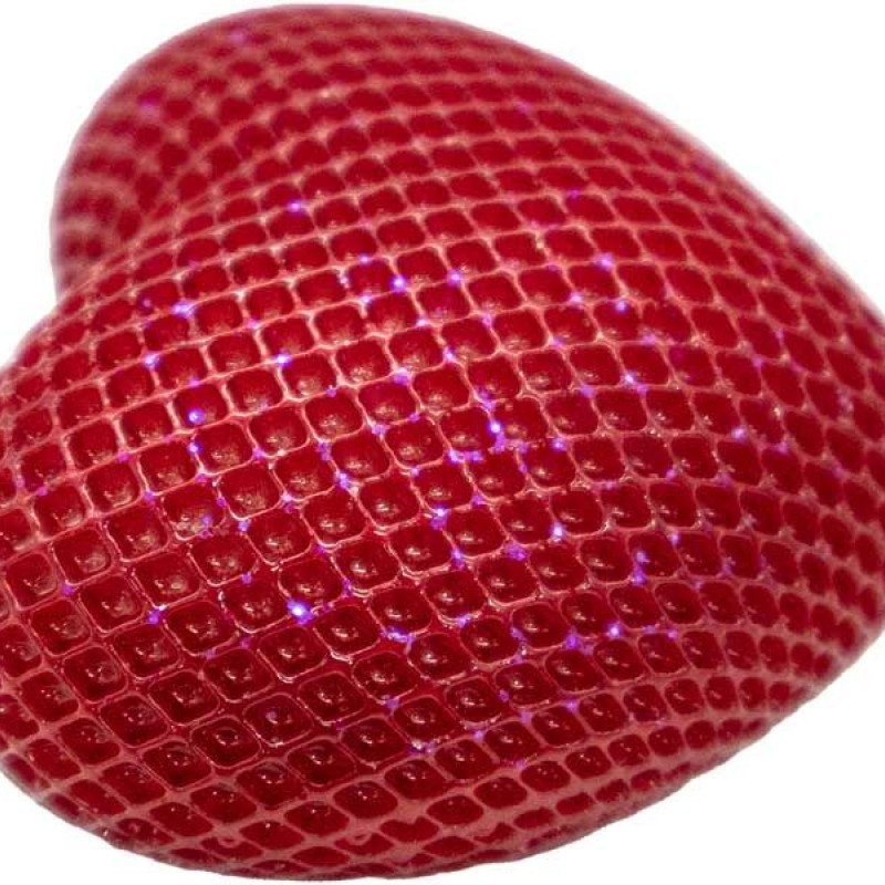 Silikon Qəlib Naxışlı Ürək Şam Qəlibi 4.5x2.5 CM