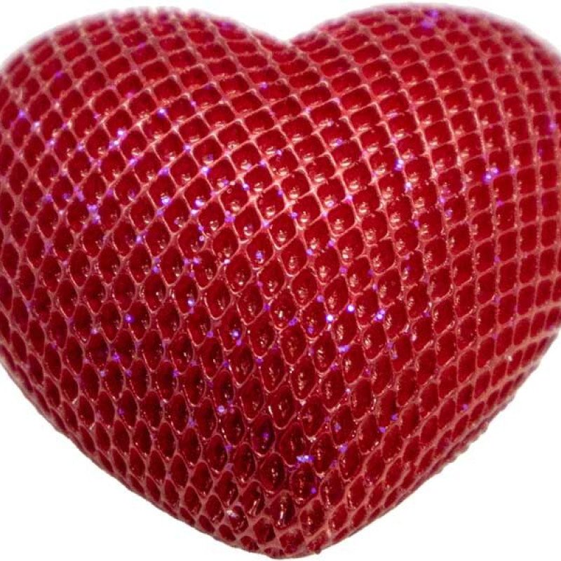 Silikon Qəlib Naxışlı Ürək Şam Qəlibi 4.5x2.5 CM