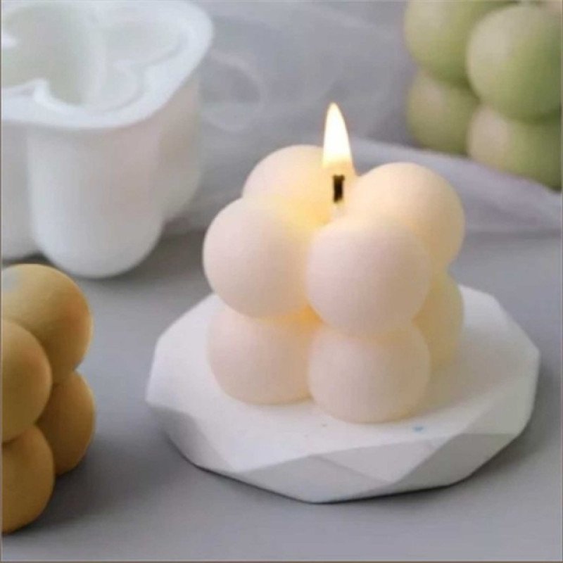 Silikon Qəlib Çoxlu Bubble Şam Qəlibi 15 Ədədli Kiçik Ölçü