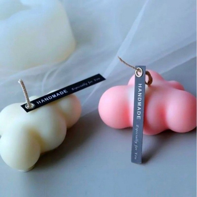 Silikon Qəlib Bulud Formalı Şam Qəlibi 