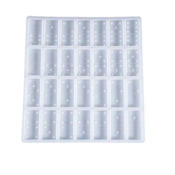 Epoksi Silikon Qəlib Domino (Damino) 28 Li Bütün 2.3X4.7 SM