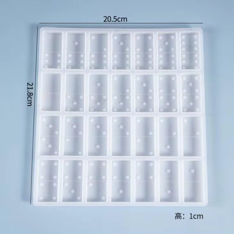 Epoksi Silikon Qəlib Domino (Damino) 28 Li Bütün 2.3X4.7 SM