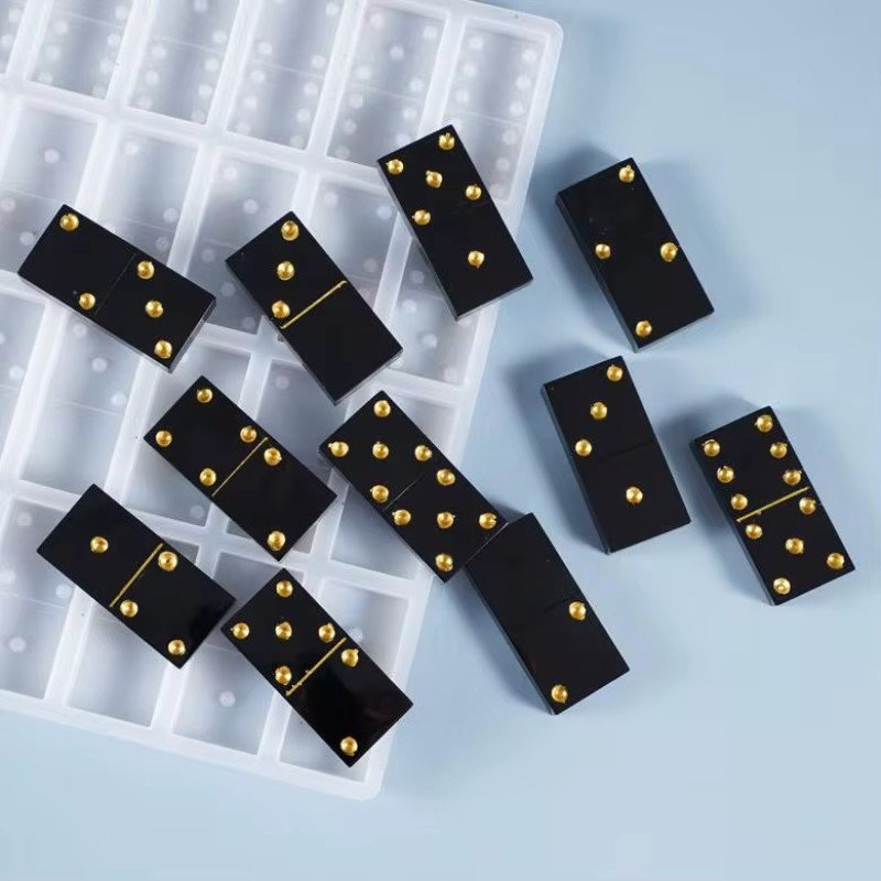 Epoksi Silikon Qəlib Domino (Damino) 28 Li Bütün 2.3X4.7 SM