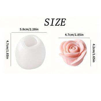 Silikon Gül Qönçəsi Qəlibi 4.7x4.2 sm