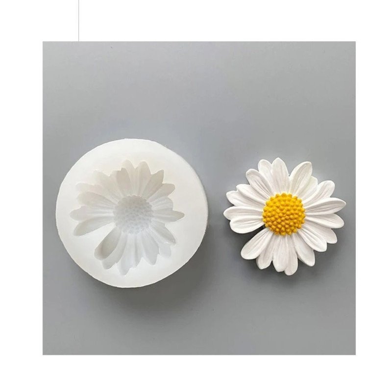 Silikon Tək Yarpağı Olmayan Çobanyastığı Qəlibi  6x1.5 sm