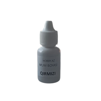 Mum (Şam) Boyası maye - QIRMIZI 20 ml