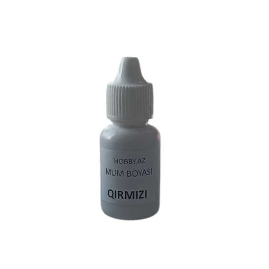 Mum (Şam) Boyası maye - QIRMIZI 20 ml Mum (Şam) Boyası maye - QIRMIZI 20 ml