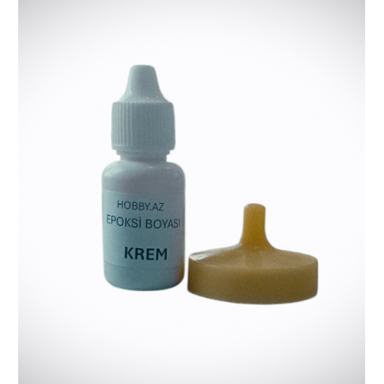 Epoksi Boyası Maye Krem Rəngi - 20 ml (qram) Epoksi Boyası Maye Krem Rəngi - 20 ml (qram)