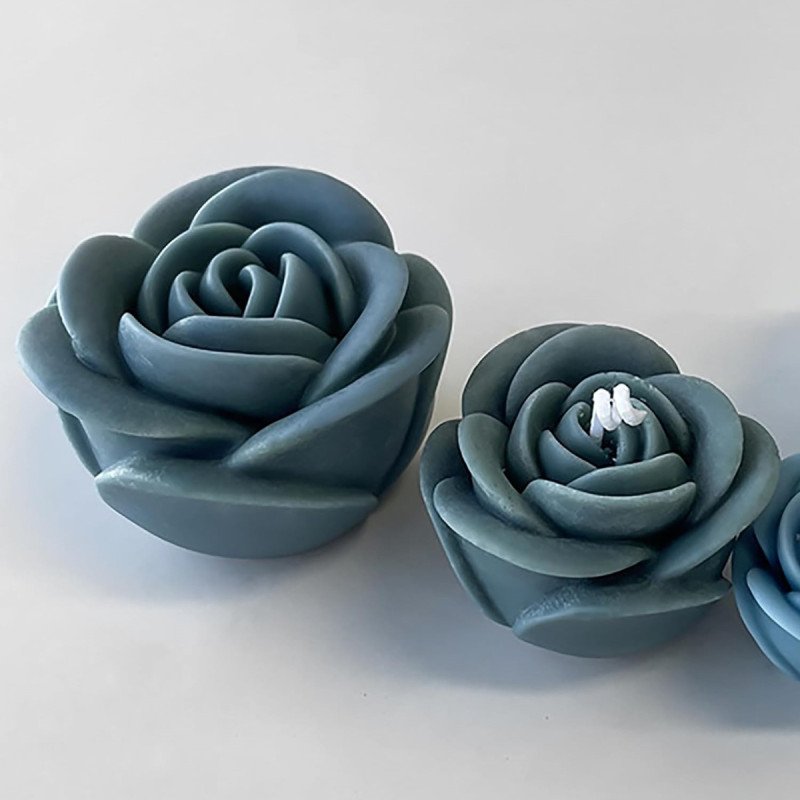 Silikon Orta Boy Gül Qəlibi 5x4 sm