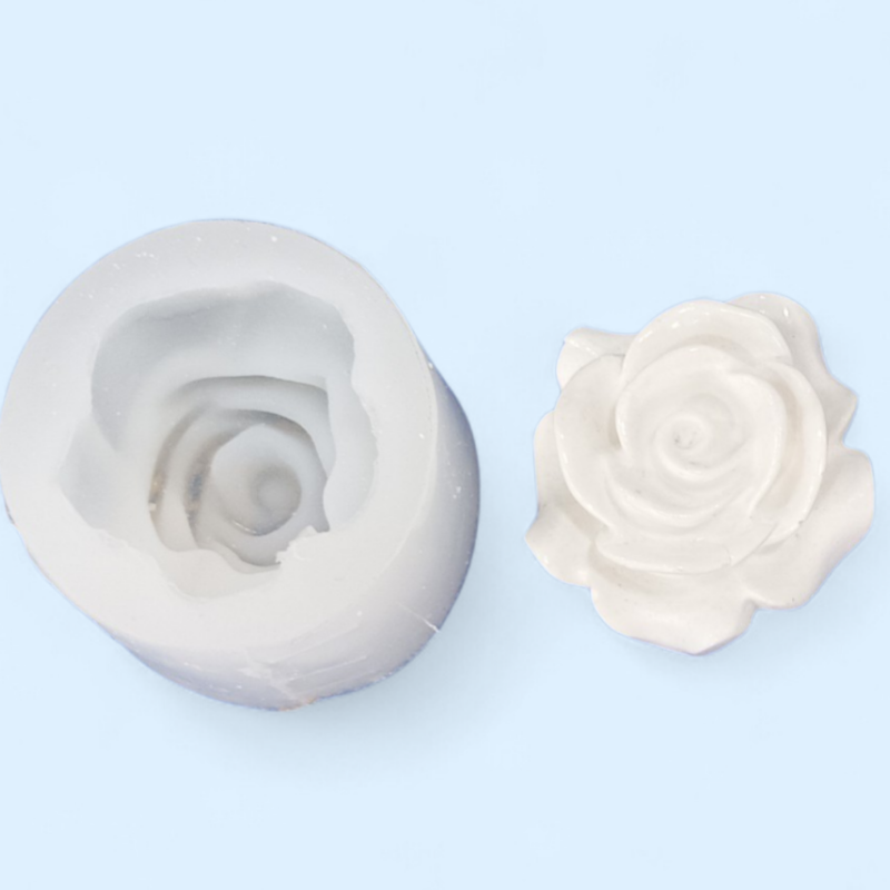 Silikon Gül Qəlibi Orta Boy 5.5x5.5 sm Model.G069