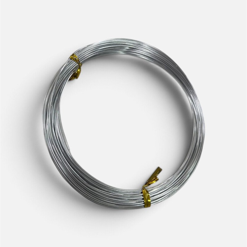 Gümüş rəngli, Emal örtüklü mis məftil (1.0 mm)