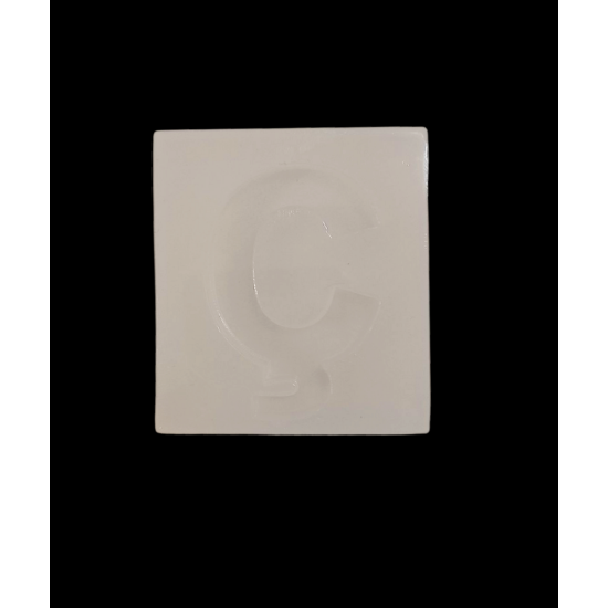 Epoksi Silikon Qəlib Tək Ç Hərfi Açarlıq Qəlibi 6x4.5 Sm Epoksi Silikon Qəlib Tək Ç Hərfi Açarlıq Qəlibi 6x4.5 Sm