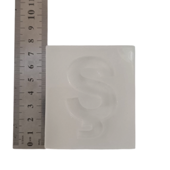 Epoksi Silikon Qəlib Tək Ş Hərfi Açarlıq Qəlibi 6x4.5 Sm