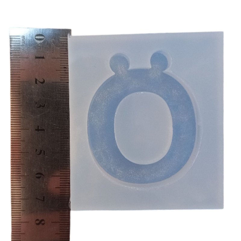 Epoksi Silikon Qəlib Tək Ö Hərfi Açarlıq Qəlibi 5x4 Sm