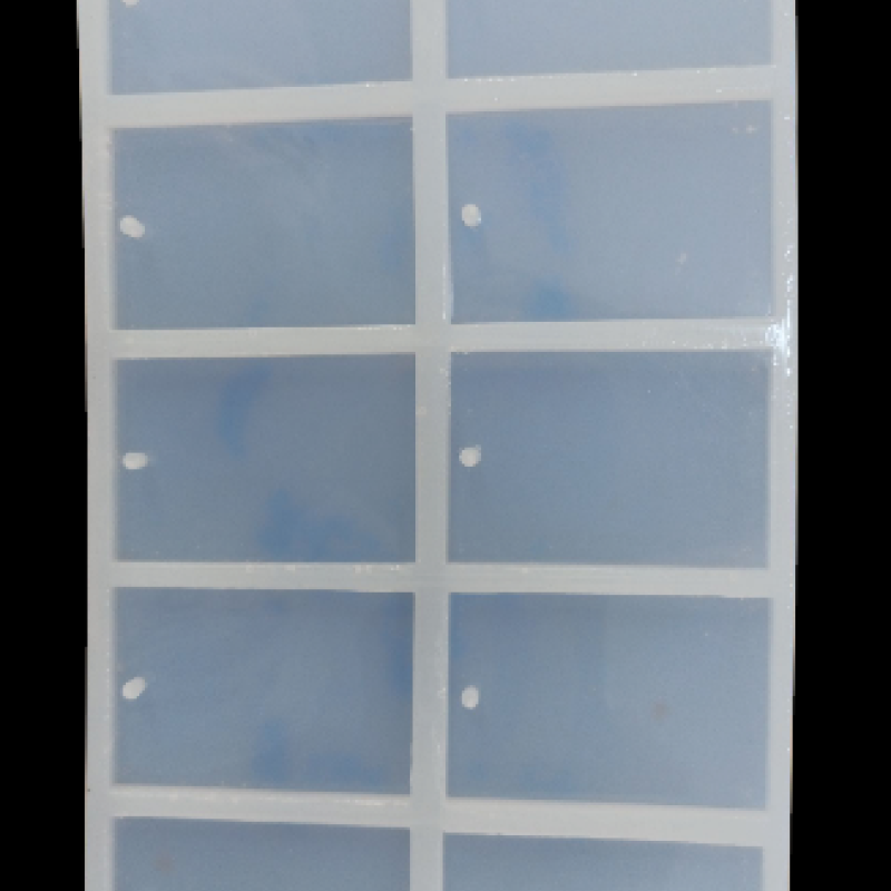 Epoksi Silikon Qəlib Dördkünc 10 Ədədli Qəlib 6x4 Sm