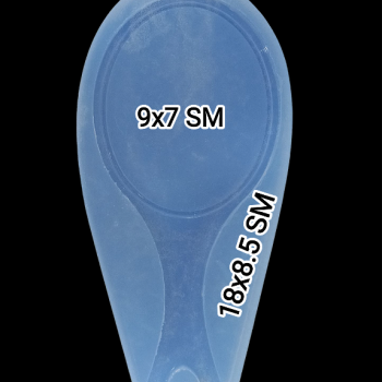Epoksi Silikon Qəlib Əl Güzgüsü Qəlibi 18x8.5 Sm