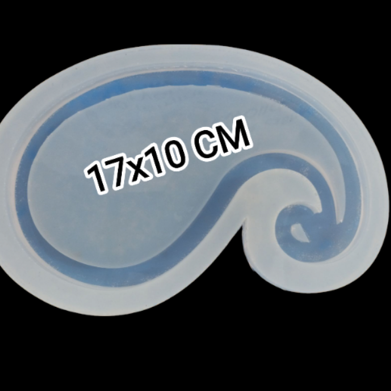 Epoksi Və Daş Tozu Qəlibi Buta Modeli Boşqab Qəlibi 17x10 Sm