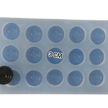 Epoksi Silikon Qəlib Nərd Və Dama Daşı Qəlibi Model.2 15 Ədədlik 3 SM