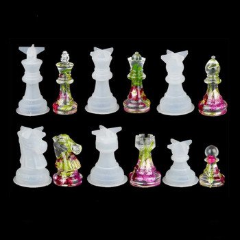 Epoksi Silikon Qəlib Şahmat Fiqurları 16 Lı Dəst