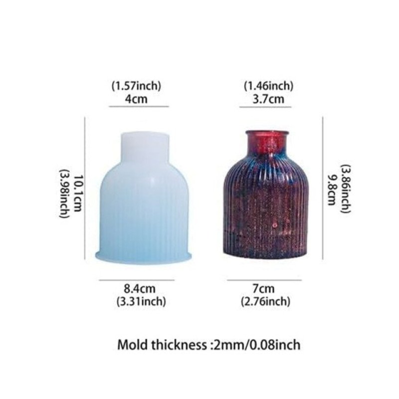 Epoksi Və Daş Tozu Silikon Qəlib Kiçik Gülqabl Qəlibi Model:1