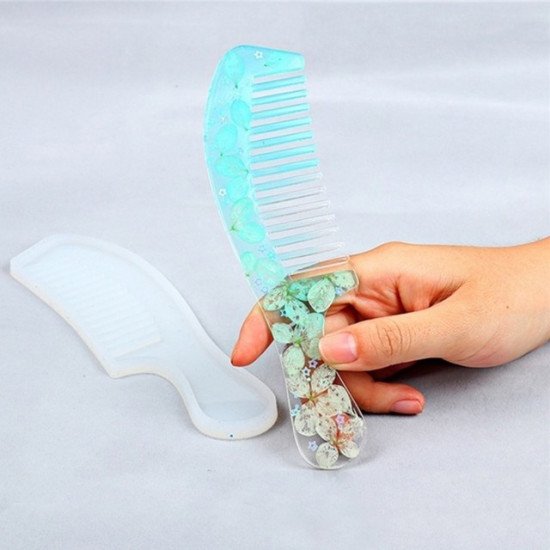 Epoksi Silikon Qəlib Sadə Daraq Qəlibi 17.8 CM