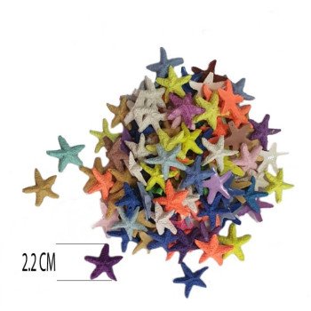 Dəniz Ulduzu Polyester Tombul Model Qarışıq Rəng 2.2 SM 100 Ədəd