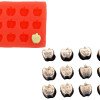 12 Ədədli Kiçik Alma Silikon Qəlib 1x1 Sm