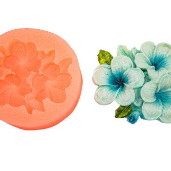 Zambaq Çiçəyi Silikon Qəlib 4.5x6x1.5 Sm