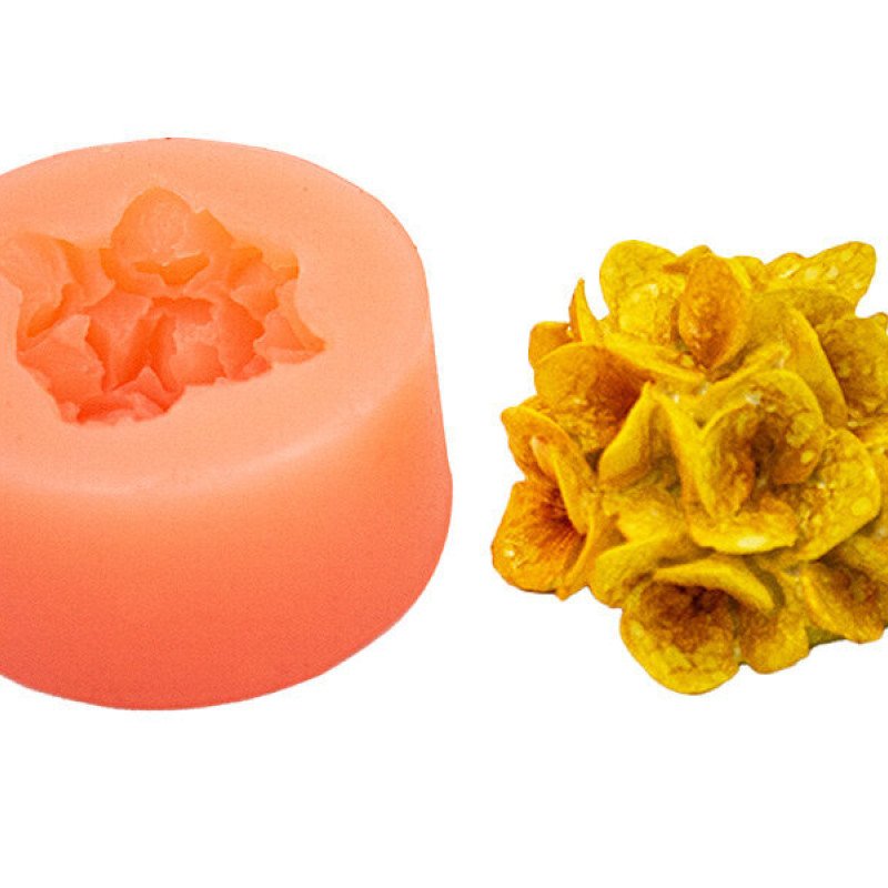 Ortanca Çiçəyi Silikon Qəlib 5x3.5 Sm