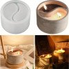 Silikon Qəlib İki Hissəli Mum Ying Yang Epoksi və Daş Tozu Qəlibi