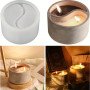Silikon Qəlib İki Hissəli Mum Ying Yang Epoksi və Daş Tozu Qəlibi