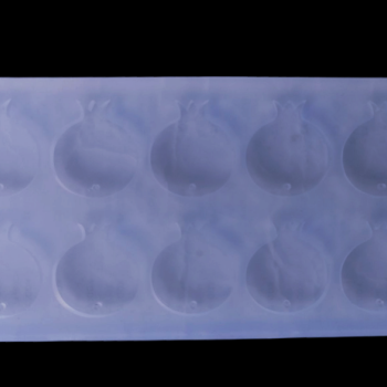 Epoksi Silikon Qəlib Nar Formalı Asılqan Qəlibi 10 Ədədli Deşikli 4 SM